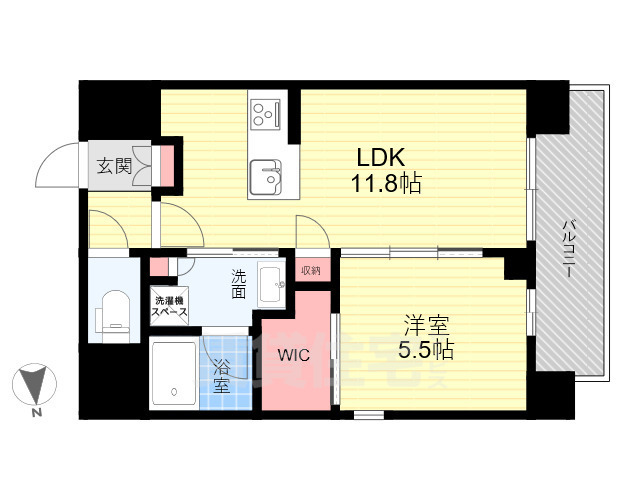 シャーメゾン川西中央の間取り