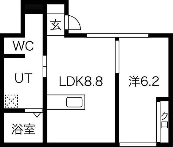 姫路市御国野町御着のアパートの間取り