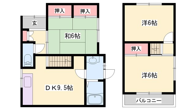 前川貸住宅の間取り