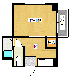 神戸市灘区上野通のマンションの間取り