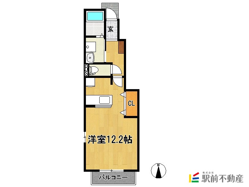 メゾンドアンジュＢの間取り