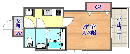 Luxe芦屋南の間取り