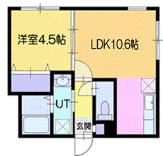 千歳市栄町のマンションの間取り