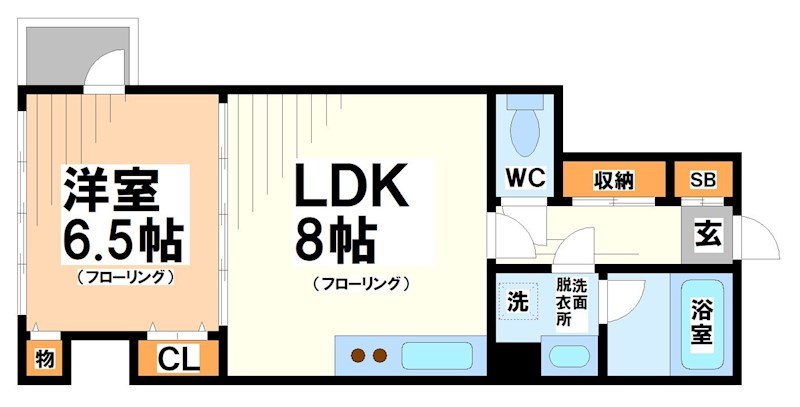 中野区中央のマンションの間取り