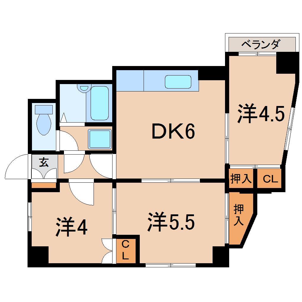 シエナ福島の間取り