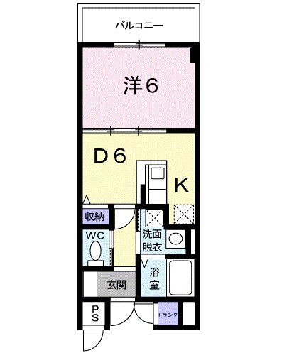 福島市入江町のマンションの間取り