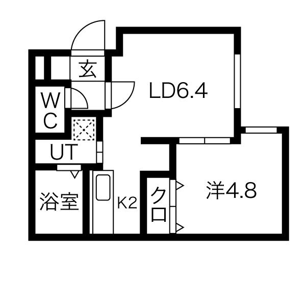 サクラブール澄川の間取り