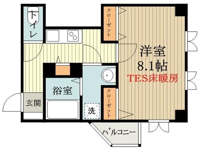 国分寺市本町のマンションの間取り