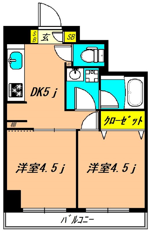 ティンバー小林の間取り