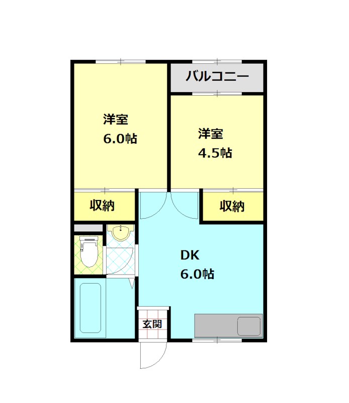 マキシム足原の間取り