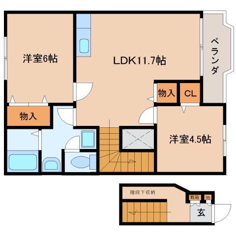 アサテラスIの間取り