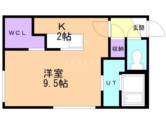 札幌市厚別区厚別中央三条のマンションの間取り