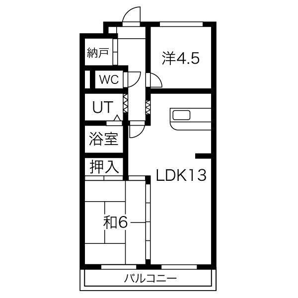 エトワール三郷の間取り