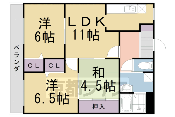 ヴィラブルーメの間取り