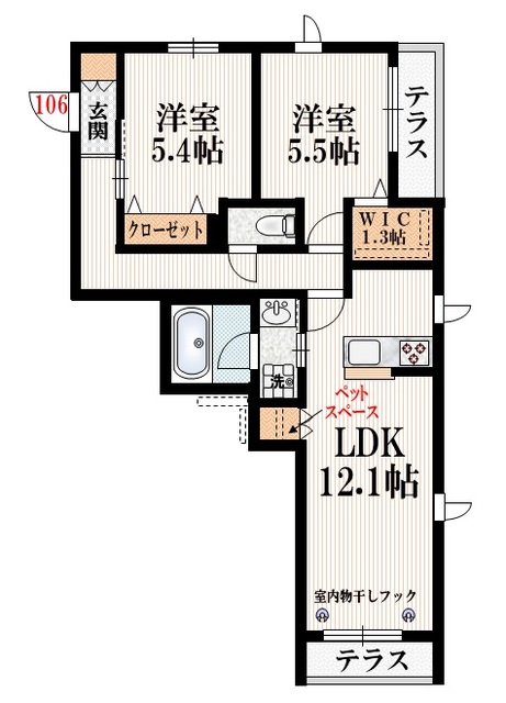 メゾンマリンの間取り