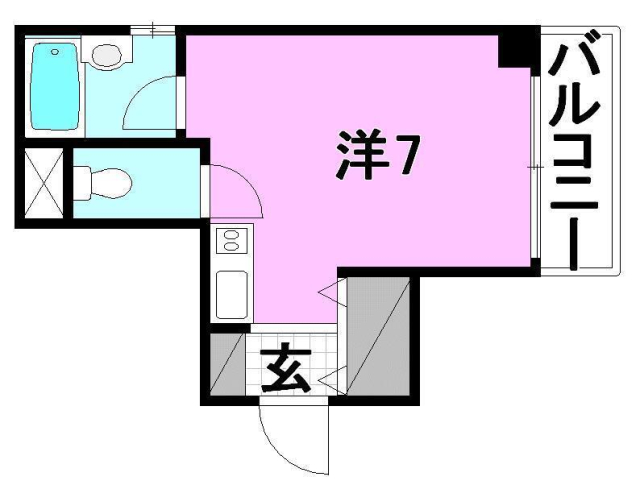 松山市大手町のマンションの間取り