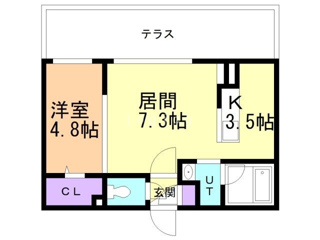 札幌市南区澄川四条のマンションの間取り