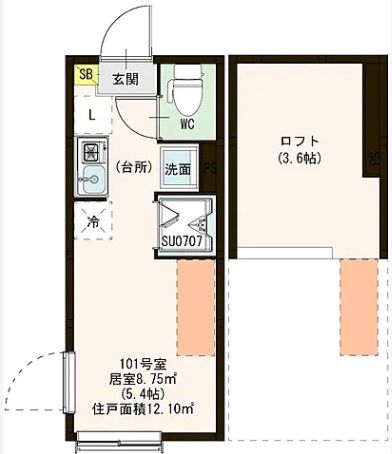 ルナモンターニュ赤羽の間取り