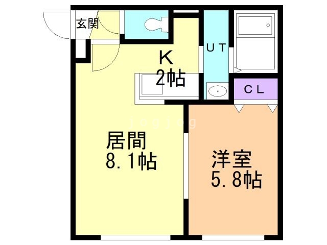 札幌市豊平区豊平四条のマンションの間取り