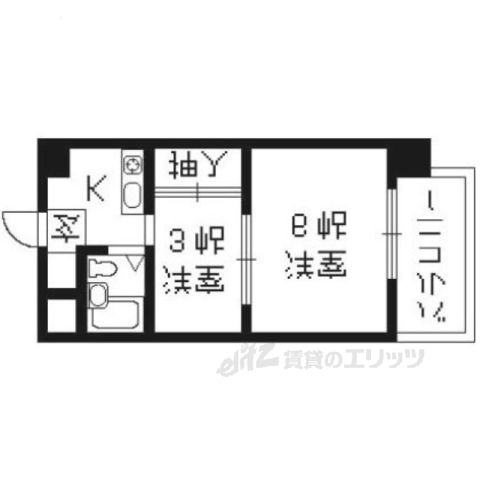 カサクレール北村の間取り