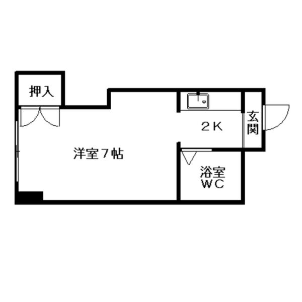 札幌市中央区南五条西のマンションの間取り