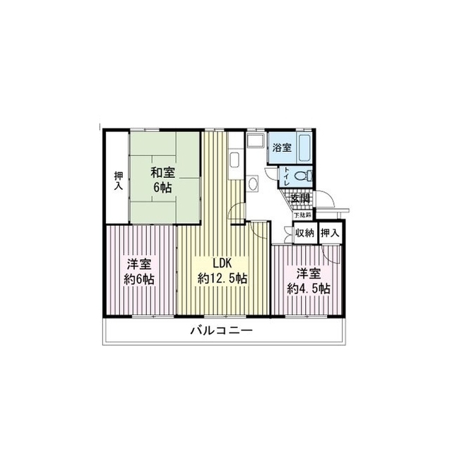 ＡＺ　Ｇａｒｄｅｎ千本浜公園２号棟の間取り