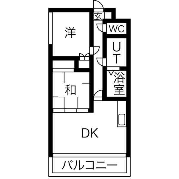 札幌市東区伏古十条のマンションの間取り