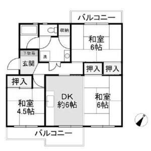 明石市大久保町高丘のマンションの間取り