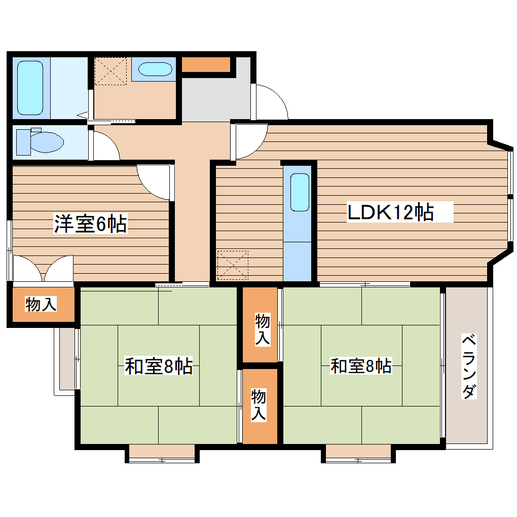 東勝レジデンスの間取り