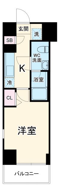 リヴシティ横濱石川町の間取り