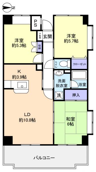 ベルファーム３号館の間取り