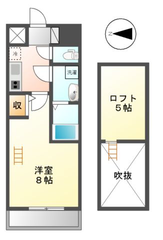 エステムコート名古屋栄デュアルレジェンドの間取り