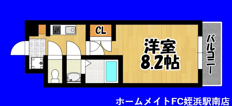 【福岡市西区横浜のマンションの間取り】