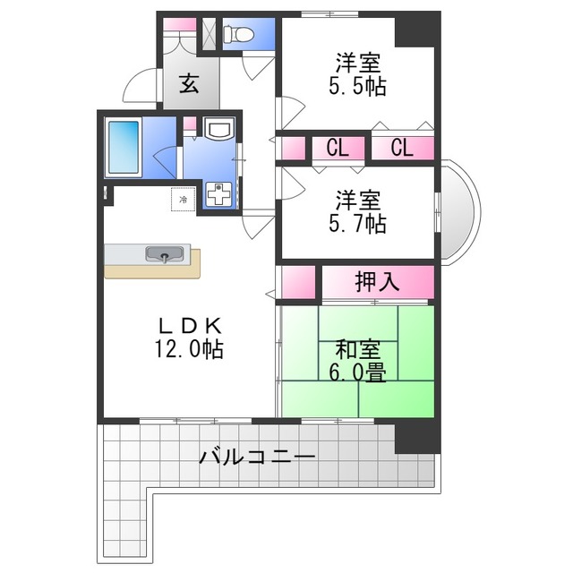 ファミーユ2002の間取り