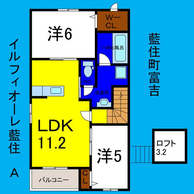 イルフィオーレ藍住Ａの間取り