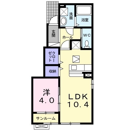 上越市大字岩木のアパートの間取り