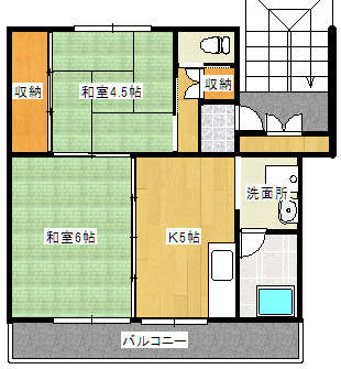 備前市吉永町吉永中のマンションの間取り