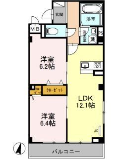 エクセレント ヒルズの間取り