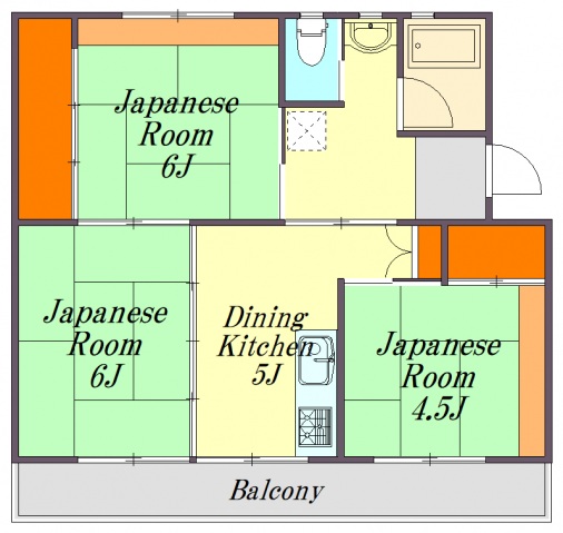 広島市西区井口明神のマンションの間取り