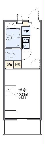 レオパレスベルリバティーの間取り