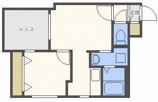 札幌市中央区北三条西のマンションの間取り