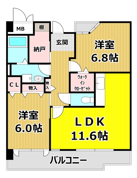 ラフィーネフォレスタの間取り