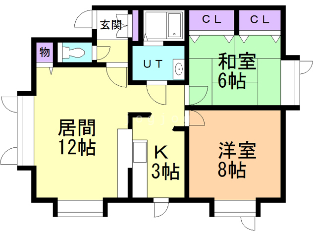 ツインハイツＡ棟の間取り