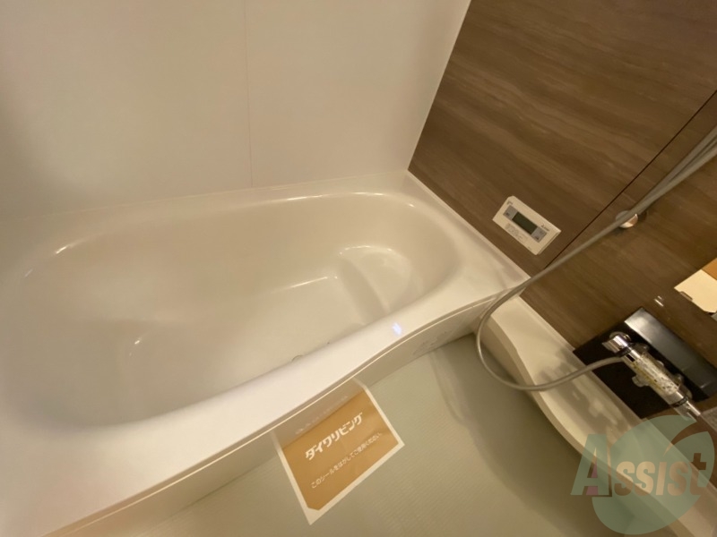 バス・シャワールーム　浴室はゆったりと浸かれるサイズ感になっています。