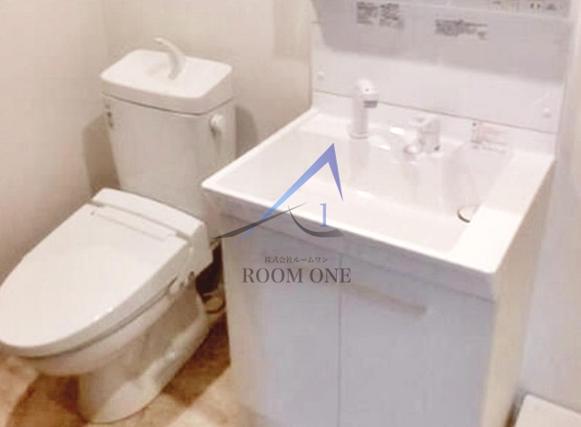 洗面設備　洗面台です。