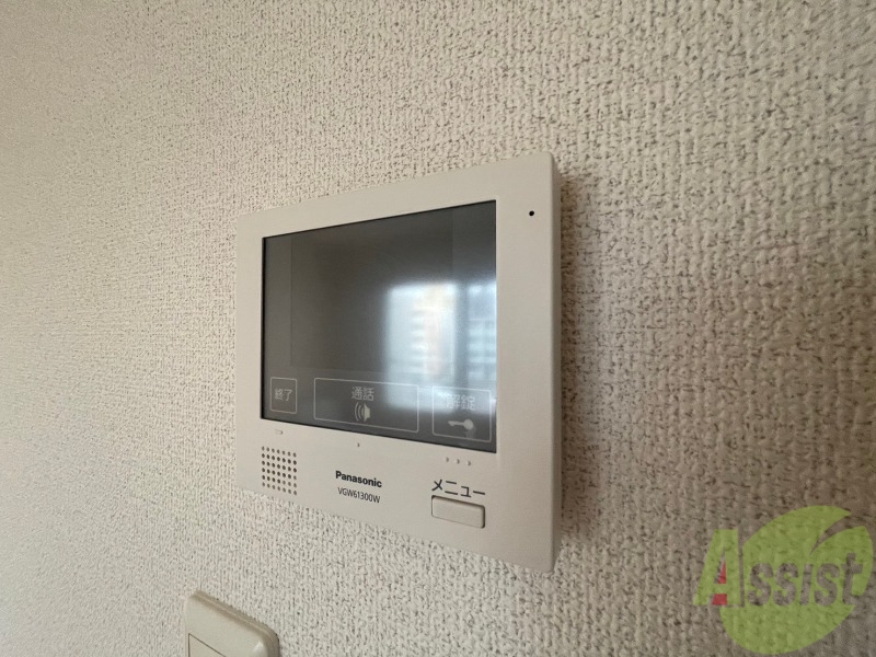 セキュリティ　インターホンで来客確認ができます。安心ですね。
