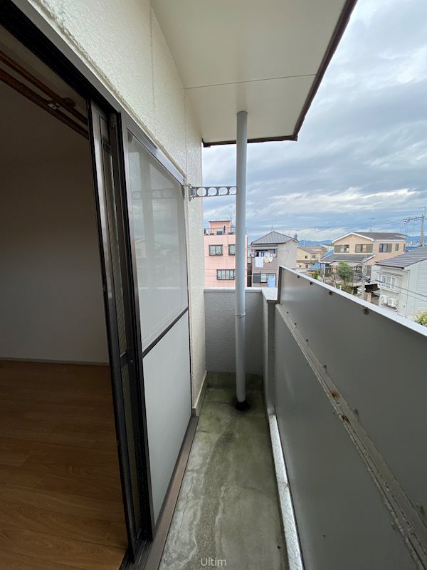 バルコニー　同じタイプのお部屋の写真です。ご参考までに