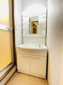 洗面設備　峰マンション