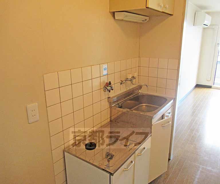 キッチン　２口コンロ設置可のお部屋です