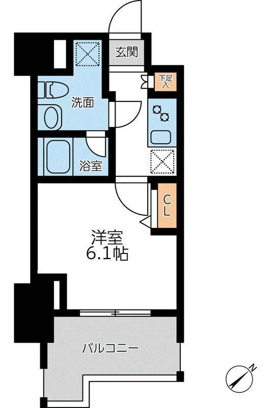 プライマル横濱平沼橋の間取り写真